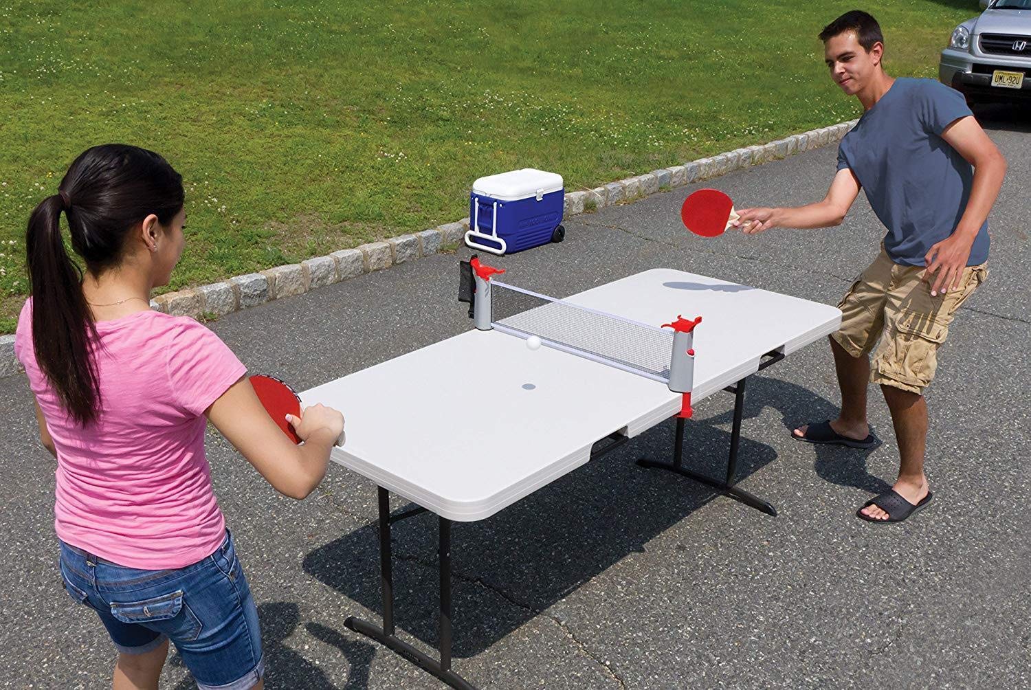 Eastpointsports Penn Everywhere Table Tennis Net Set: 5-Ft Retractable Net, 2-Paddles, 3-Balls