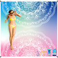 BYDOLL Beach Blanket Waterproof Sandproof 78''  81'' Suits1-4 Adults Compact Lightweight Oversized Sand-Free Blanket Large Picni