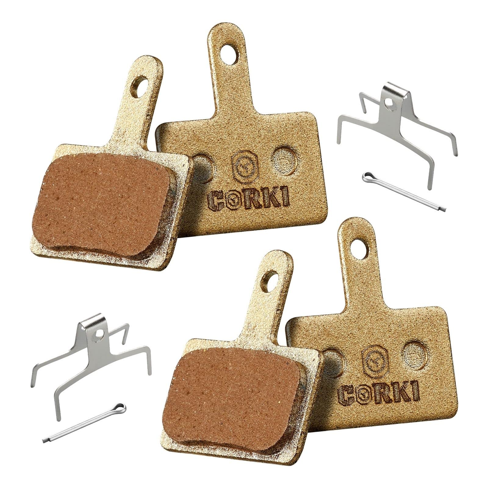 Corki Cycles 2 Pairs Sintered Metal Bike Disc Brake Pads For Trp Tektro Shimano