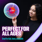 Glowcity Glider Led Glow-In-The-Dark Flying Disc - Bright, Rechargeable, Durable, Water-Resistant, 12 Color Modes, Perfect For E