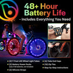 Bike Wheel Lights by Brightz WheelBrightz LED Burning Man Bike Lights Bicycle Accessories Spoke Decorations for The Playa - Be S