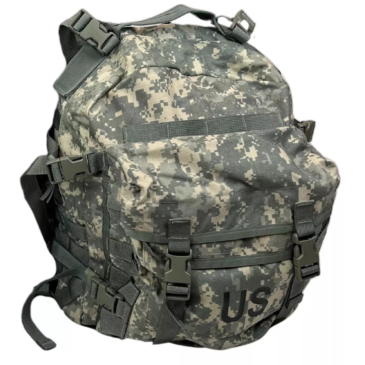 Military Outdoor Clothing MOLLE Assault Pack - US Army Style G.I. Tactical Backpack - ACU Camouflage, Large Capacity 3-Day Assau