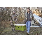 Guide Gear Ice Chest Camping Cooler Large And Rotomolded 90 Quart, Grizzly Bear Resistant, Tan/Green
