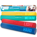 Serenilite Flexible Resistance Bar For Physical Therapy & Tennis Elbow Relief, 4-Pack, Hand Exercise Tool, Resistance Bars For T