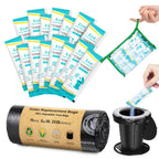Blika 15 Count Camping Toilet Bags Eco Absorbent Gel Set, Portable Toilet Bags With Gel, 8 Gallon, 30 Liter, Heavy Duty 1 Mil, T