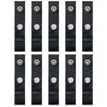 Boat Cover Snap Extender for Boat Canvas,Boat Cover Extensions,Black,Extension Sizes from 2 - Built in Finger Loops,10 Packs