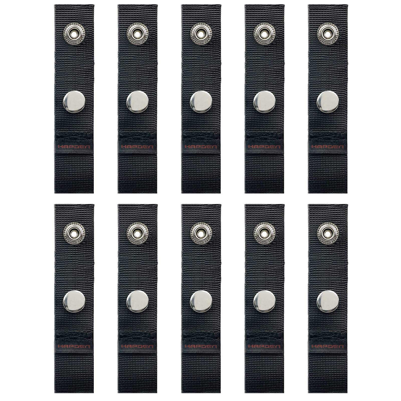 Boat Cover Snap Extender for Boat Canvas,Boat Cover Extensions,Black,Extension Sizes from 2 - Built in Finger Loops,10 Packs