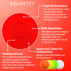 Velocity Lacrosse Balls - 120 Packs - Official Nfhs And College Approved Size - Red