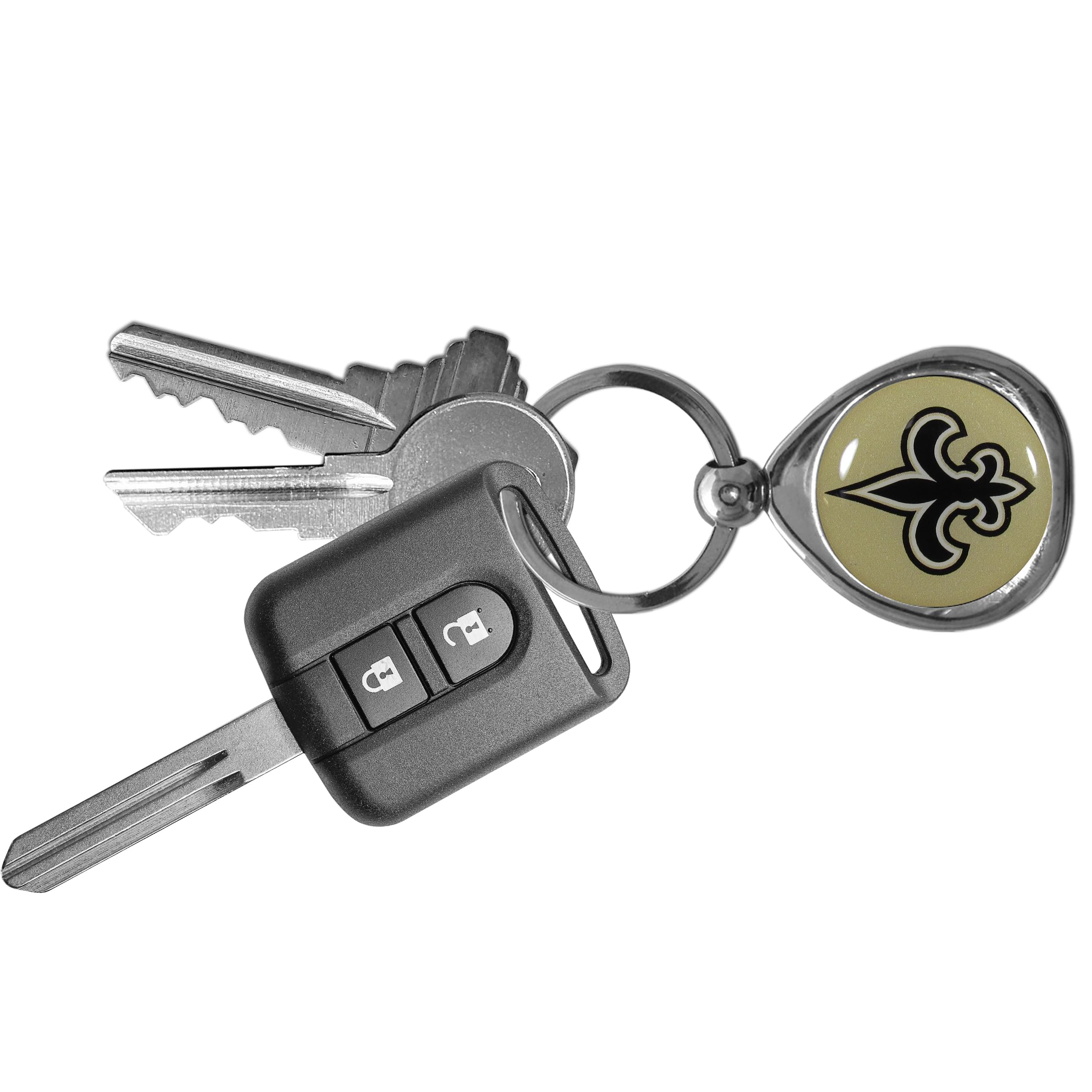 Nfl Siskiyou Sports Fan Shop New Orleans Saints Chrome Key Chain One Size Team Colors