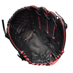 Wilson 2022 A440 Flash 11.5'' Fastpitch Infield Glove - Left Hand Throw, Black/Pink/Tropical Blue