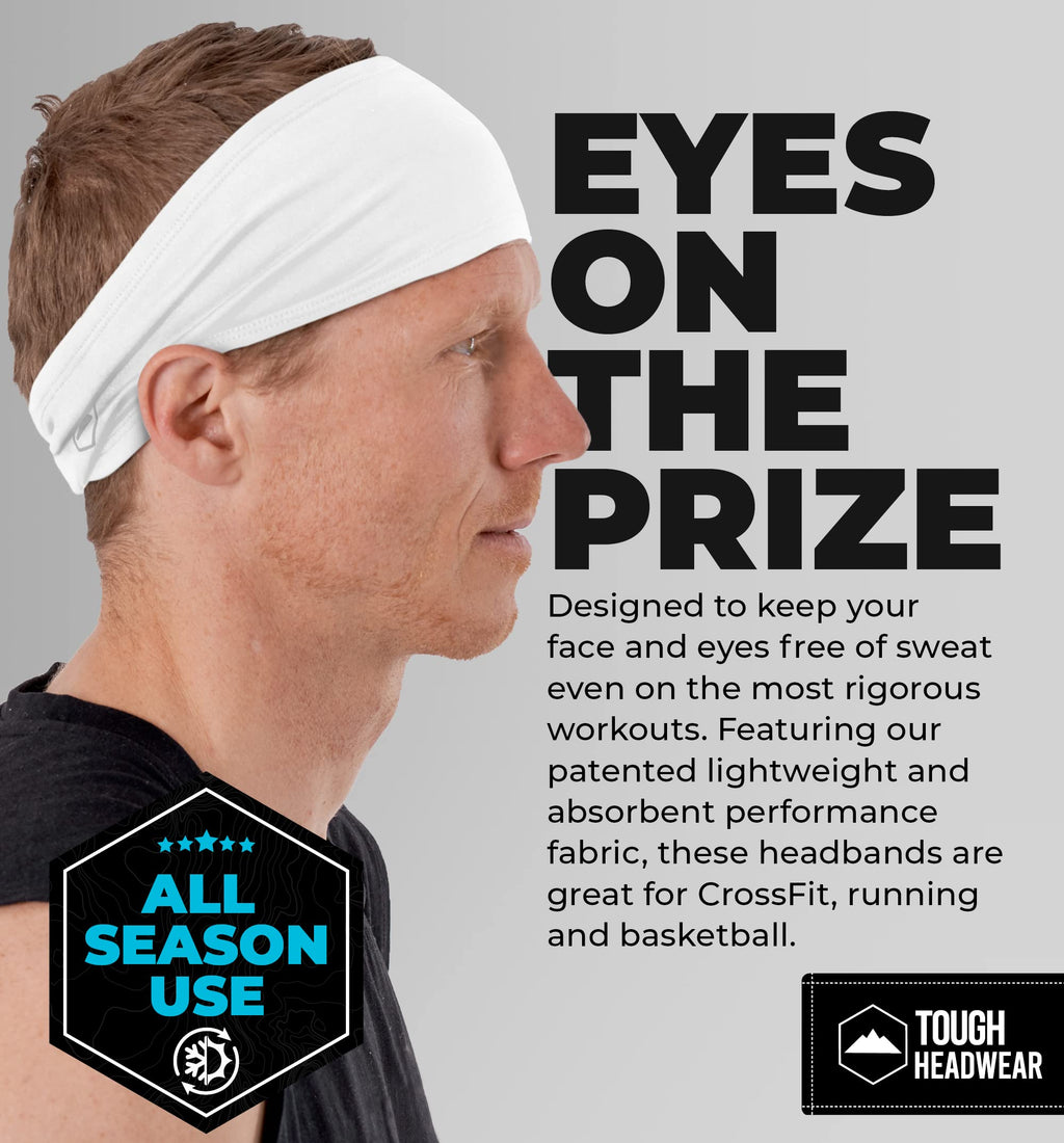 Mens Sweat Bands - Mens Headb&- Head Bands Working Out Men Sports Headb&Men Performance Headb&Men - Athletic Headbands Men Cycli