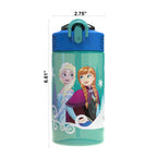 Zak Designs Disney Frozen 16 Ounce Water Bottle, Anna & Elsa