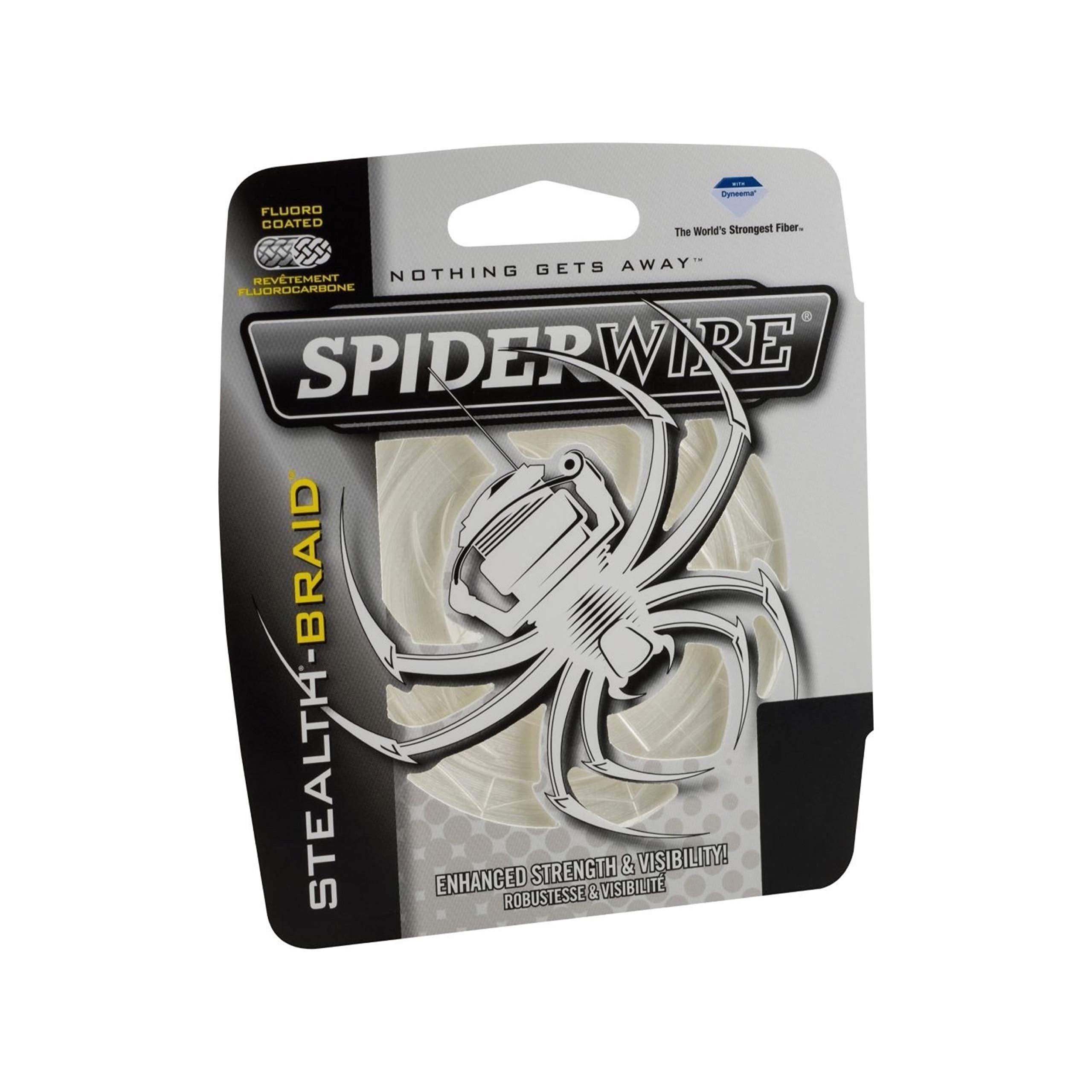 Spiderwire Stealth Translucent Braided Fishing Line, 50Lb | 22.6Kg, 125Yd | 114M Fishing Line, Suitable For Saltwater And Freshw