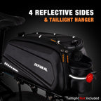 JXFUKAL Bike Bags for Bicycle Rear rack - 9.5L/17L/40L Hard Shell Waterproof Bike Ebike Trunk Pannier Saddle Seat Bag Carrier wi