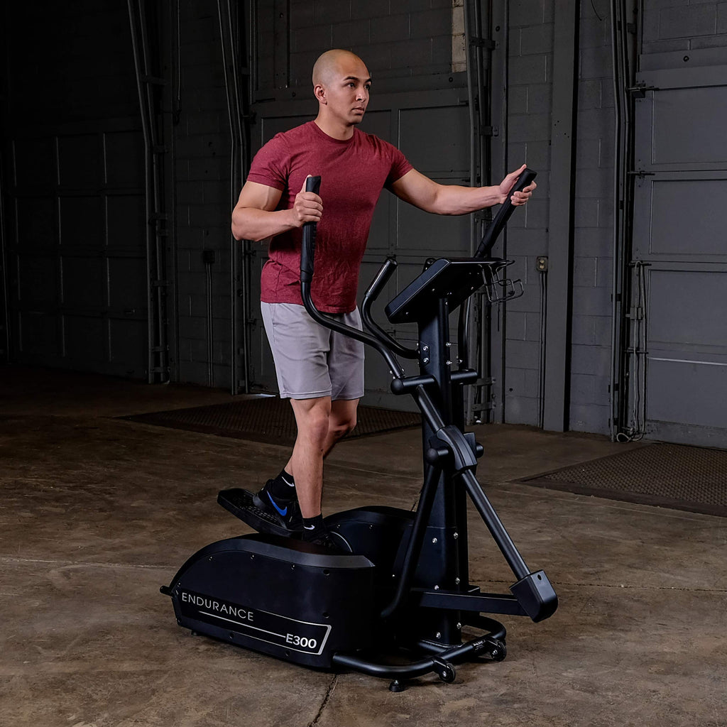Body-Solid (E300) Elliptical Trainer Machine, Cardio Workout Crosstrainer Exercising Machines For Home & Commercial Gym With 300