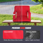 Wide Stadium Seat For Bleachers With Back Support -2 Pack Reclining Adults Camping Stadium Chair Extra Thick Cushion Bleacher Se