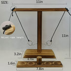 Ring Toss Game for Kids and Adults, Large Base Hook and Ring Game, Family-Friendly Indoor Holiday Fun or Outdoor Patio Games, Wh