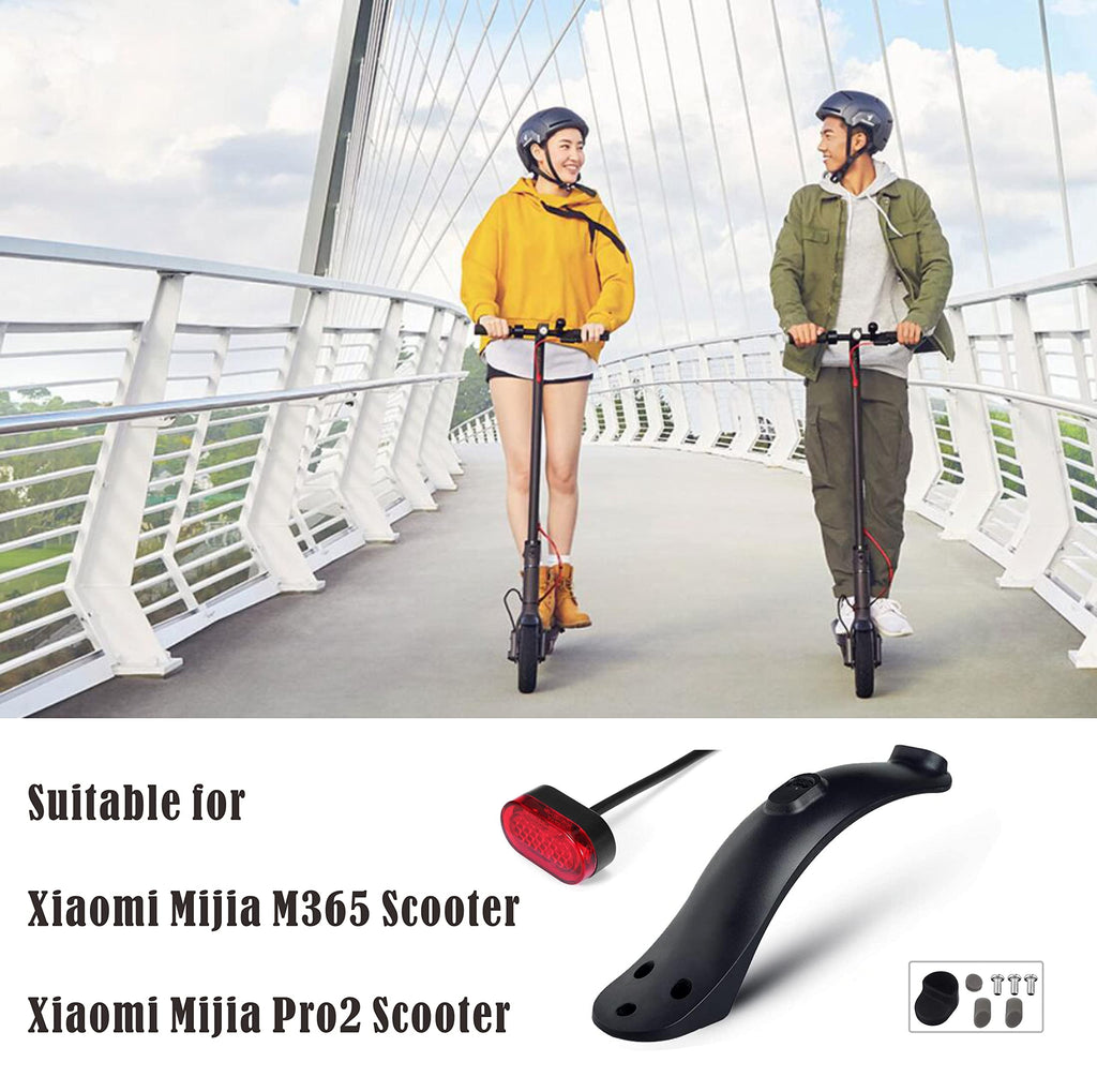Yungeln Electric Scooter Fender Rear Mudguard Compatible With Xiaomi 1S M365 Pro Electric Scooter Rear Fender With Taillights Re