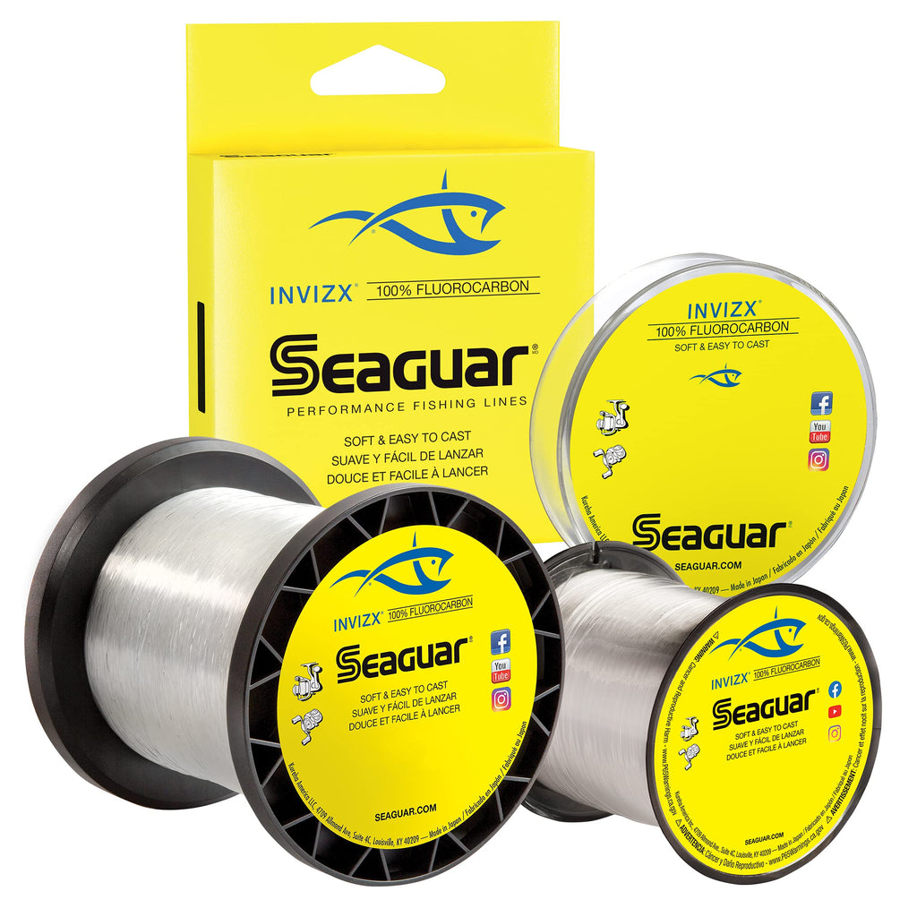 Seaguar Invizx Freshwater 100% Fluorocarbon Fishing Line 25Lbs, 25Yds - 25Vz200