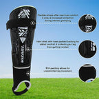Malaga Soccer Shin Guard with Adjustable Straps-Black - Vizari Sports
