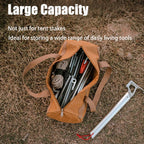 Tent Stake Bag, Tent Pole Bag, Tool Bags For Men, Tool Storage Bag, Small Canvas Tool Bag With Zipper For Outdoor, Hiking, Hunti