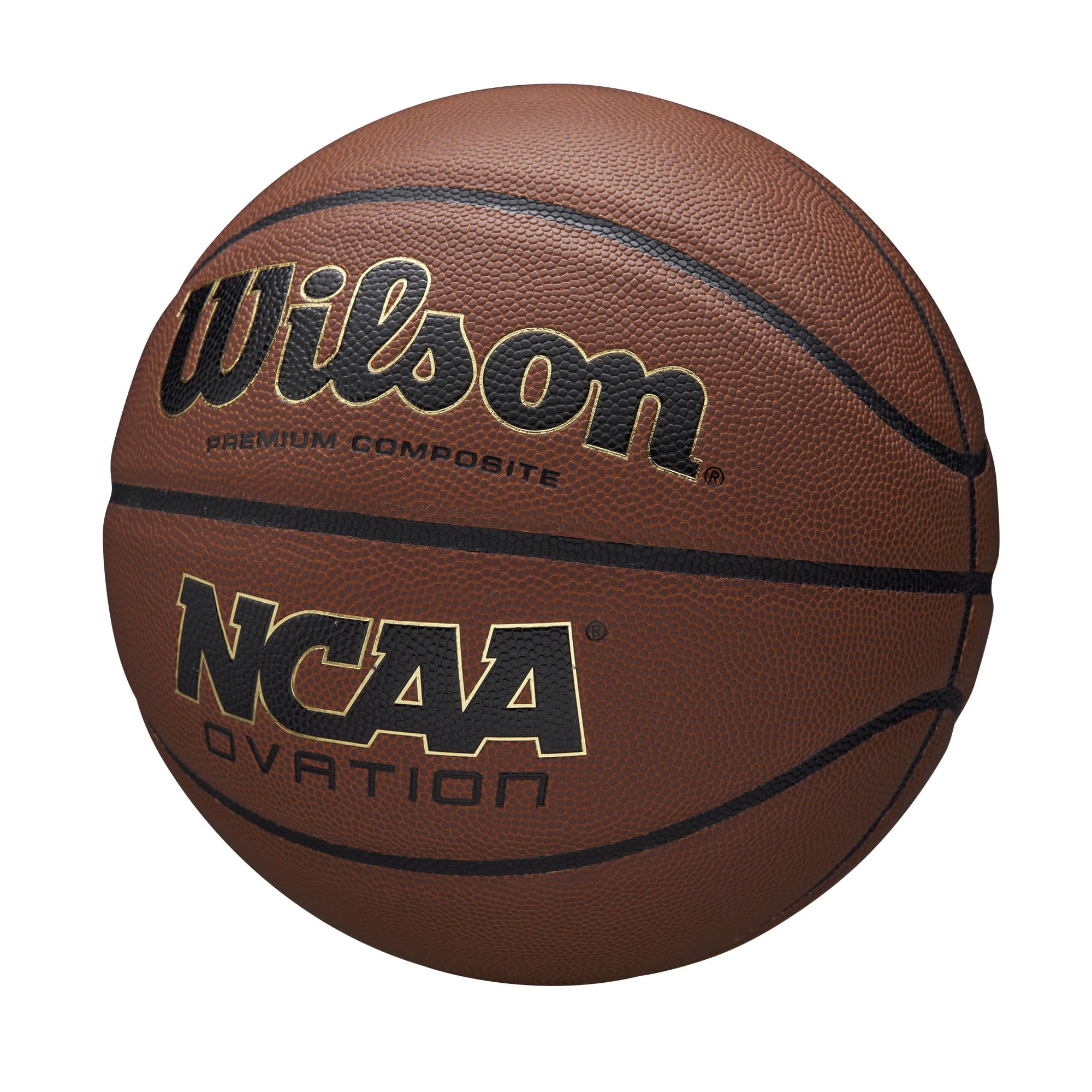 Wilson Ncaa Ovation Basketball - Brown, Size 6-28.5''