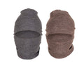 Tubination Monkey Cap Combo Of Unisex Adults Woolen Monkey Cap (Dark Grey And Brown, Free Size)
