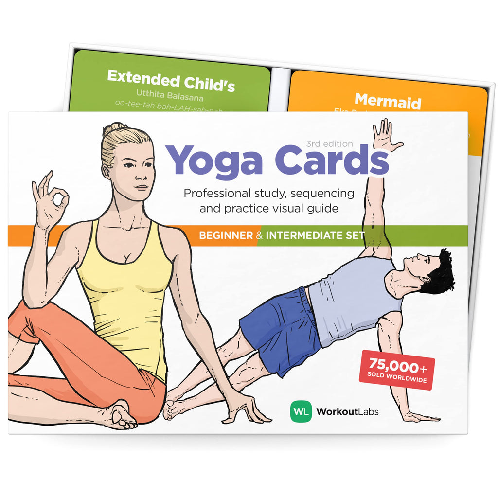 Workoutlabs Yoga Cards I & Ii - Complete Set Beginners & Intermediate: Professional Study, Class Sequencing & Practice Guide 
