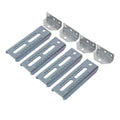 Ecotric 4Pcs 10'' Galvanized Swivel Top Bunk Bracket Kit For 2 X 4/2 X 6 Boat Trailer Crossmember - Ski Boat, Fishing Boat Or Sa