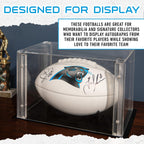 Franklin Sports Nfl Carolina Panthers Autograph Football - Official Size White Panel Souvenir Football For Autographs + Signatur