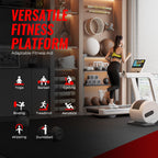 Superjare 0.79 ' ' Extra-Thick Exercise Equipment Mats, 6 Pcs 24 Sq Ft Rubber Top Floor Tiles With High Density Eva Foam, Interl