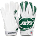 Franklin Sports New York Jets Youth Nfl Football Receiver Gloves - Official Nfl Team Logos - Kids Football Gear + Accessories -