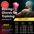 Kruzak Plain Focus Mitts And Boxing Gloves Set For Kickboxing And Muay Thai Mma Training - Fitness Kit With Punching Pads For Ma