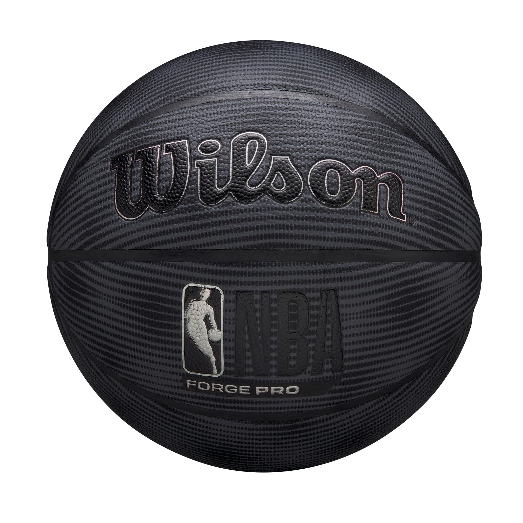Wilson Nba Forge Pro Midnight Indoor/Outdoor Basketball - Black/Silver, Size 7-29.5''
