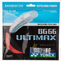 YONEX Ultimax BG 66 Team Badminton Strings, 0.65mm (Red)