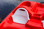 Pelican Sport - Pedal Boat Monaco - Adjustable 5 Seat Pedal Boat, Red/White