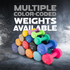 Yes4All Non-Slip, Hexagon Neoprene Dumbbells - 18Lbs Neoprene Dumbbell Set For Muscle Toning, Strength Building, Weight Loss (Gr