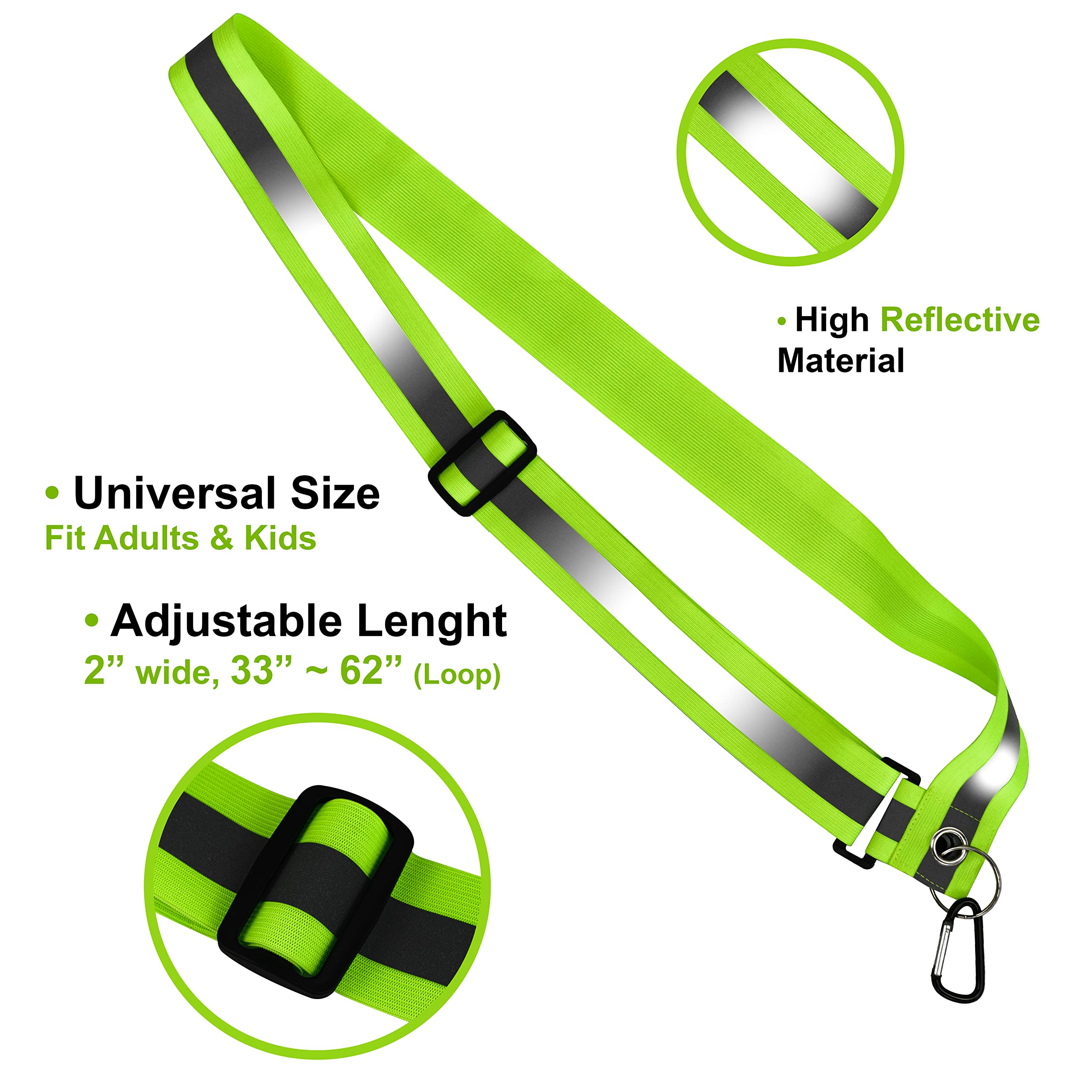 Reflective Sash For Walking At Night Reflective Safety Sash Runner Reflective Sash Reflective Gear Walking Night Men Women Refle
