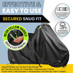 Waterproof Bicycle Cover For Outdoor Storage - Fits 1 Or 2 Mountain, Road, Electric Bikes - Anti Theft Lock Holes For Frame Body