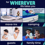 Enerplex Queen Air Mattress With Built-In Pump - 13 Inch Double Height Inflatable Mattress For Camping, Home & Portable Travel -