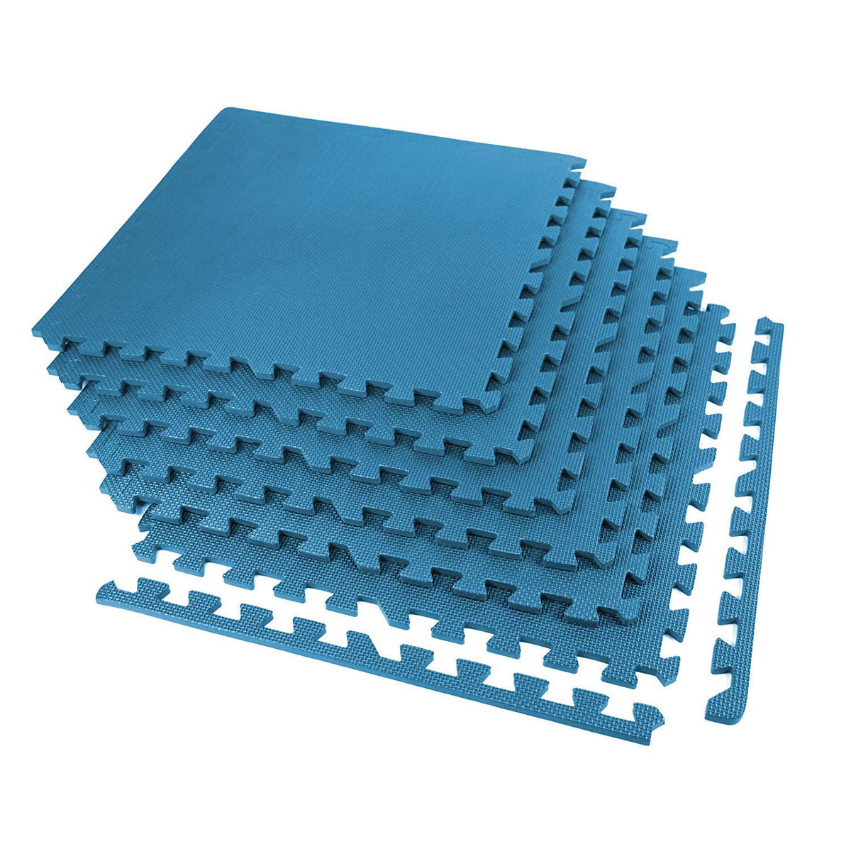 GSQUARE Fitness Puzzle Exercise Mat, EVA Foam Interlocking Tiles, Protective Flooring for Gym Equipment and Cushion for Workouts