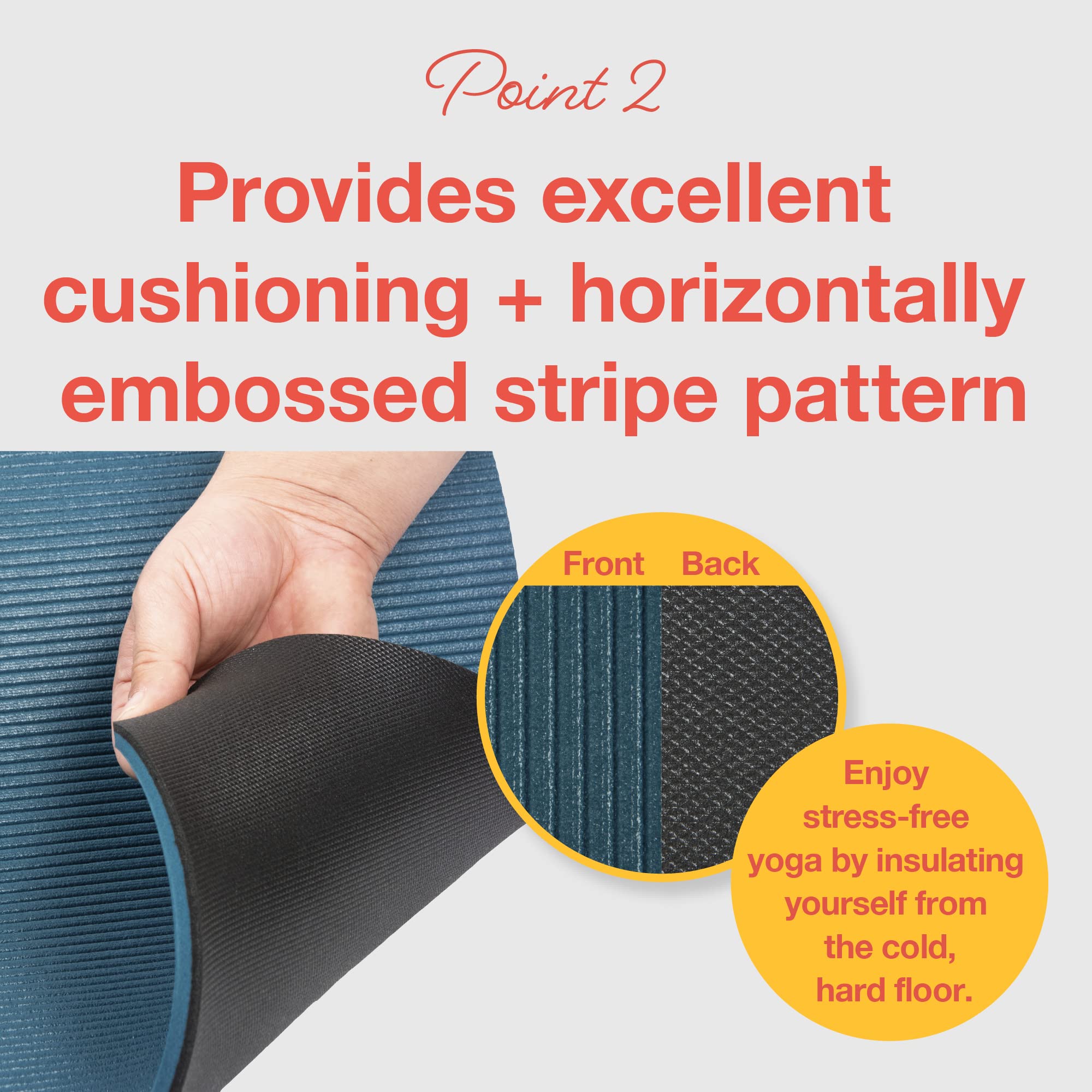 Primasole Yoga Mat Eco-Friendly Material 1/2''(10Mm) Non-Slip Yoga Pilates Fitness At Home & Gym Twin Color Jango Green/Black Ps