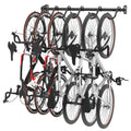 FLEXIMOUNTS 6 Bike Storage Rack, Heavy Duty Wall Mount Hanger for Home & Garage, Holds Up to 300lbs
