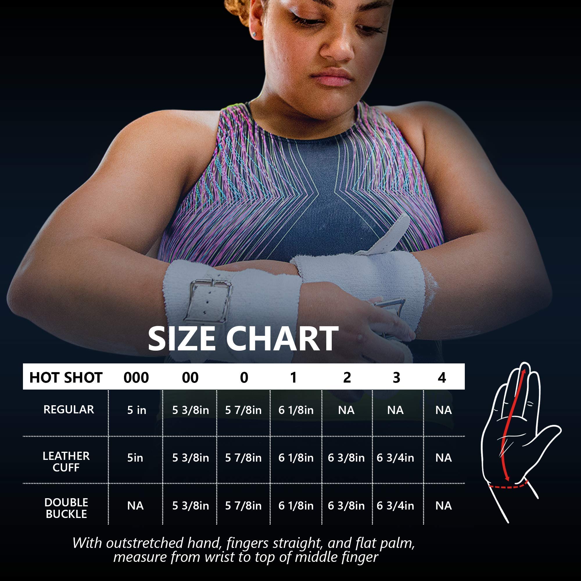 Us Glove Women Hot Shot Uneven Bar Gymnastics Grips - Women Gymnastics Bar Grips, Made In Usa Gymnastics Uneven Bar Grips For Gi