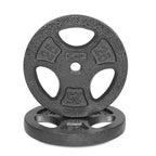 Cap Barbell Standard 1-Inch Grip Weight Plates 25 Lbs Black, Pack (X2)
