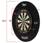 Viper By Gld Products Defender Dartboard Surround Wall Protector , Black