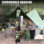 Camping Hanging Organizer - Ayamaya Tent Organizer For Inside With Campsite Storage Straps & Mesh Pockets & Hanging Hooks For Ca