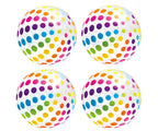 Intex 59065Ep Jumbo Inflatable Big Panel Colorful Giant Beach Ball (Set Of 4)