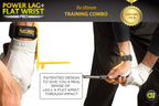 Golf Swing Training Aids - Golf Swing Lag Trainer And Golf Flat Wrist Trainer For Chipping, Slice And Full Swing