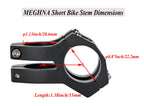 Meghna Mtb Short Bike Stem F22.2Mm Mountain Bike Handlebar Stem 35Mm For Most Bike Road Bike Mtb Bmx